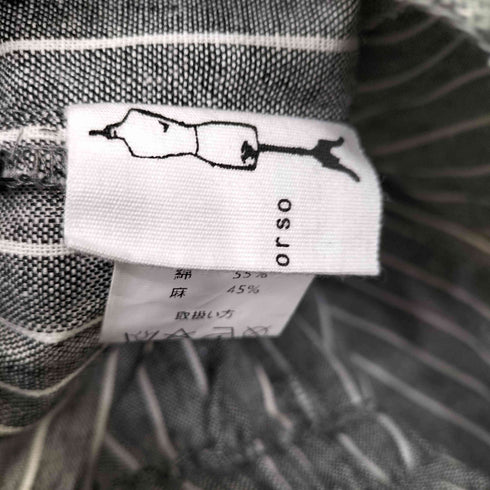 アンティカパターントルソ antiqua patterntorso ストライプクロスパンツ レディース FREE