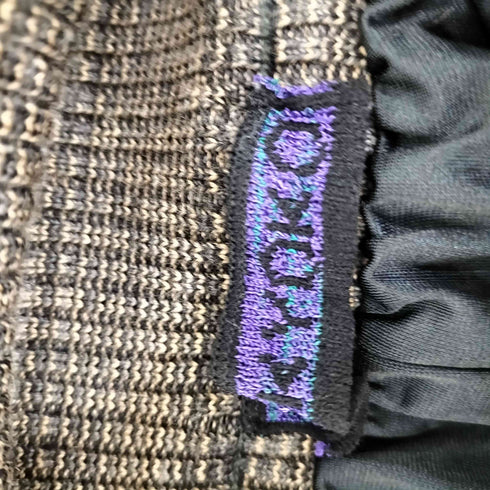 エムアンドキョウコ M.&kyoko 裏地付 裾刺繍 ボーダーニットワイドパンツ レディース 2
