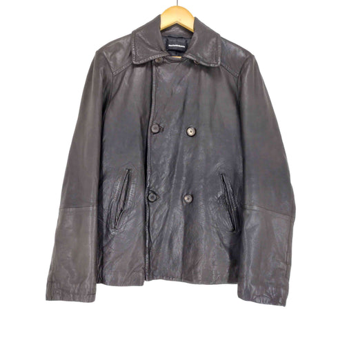 NewYorkIndustrie ラムレザーピーコート メンズ 50