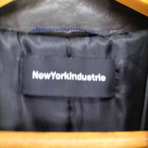 NewYorkIndustrie ラムレザーピーコート メンズ 50