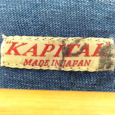 キャピタル KAPITAL long sleeve t-shirt USA star-spangled flag IDG天竺ベッツィーロス ヒッピーロンT メンズ JPN:L