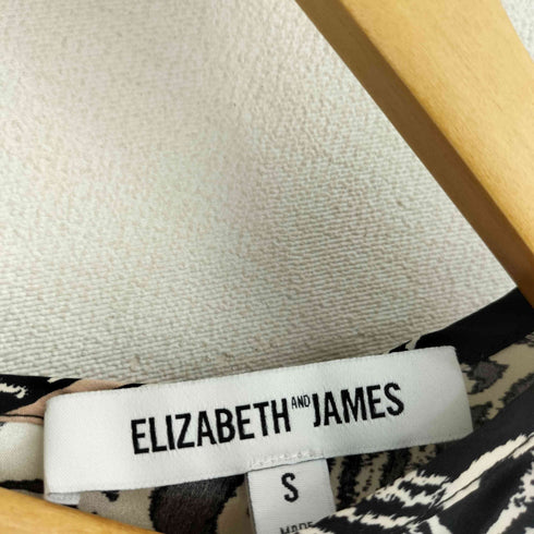 エリザベスアンドジェームズ Elizabeth and James シルク100 総柄ブラウス レディース S