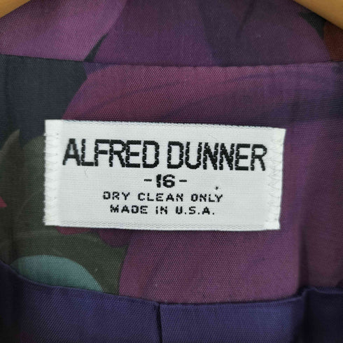 アルフレッドダナー ALFRED DUNNER USA製 花柄 テーラードジャケット メンズ 16