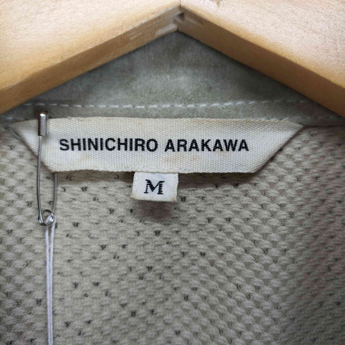 シンイチロウアラカワ SHINICHIRO ARAKAWA 90S~ エンボス加工スウェードウエスタンシャツ メンズ M