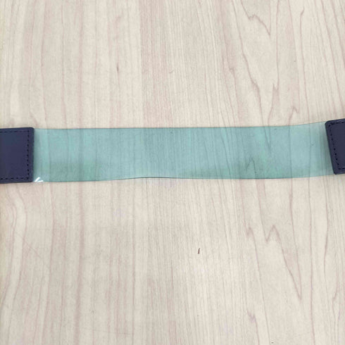 イッセイミヤケ ISSEY MIYAKE レザー×PVC コンビベルト レディース M