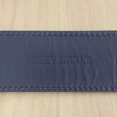 イッセイミヤケ ISSEY MIYAKE レザー×PVC コンビベルト レディース M
