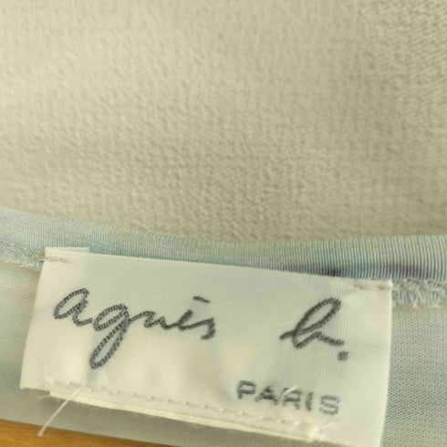 アニエスベー agnes b. PARIS 転写フォトプリント ロングスリーブチュニック レディース