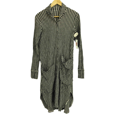 ツモリチサト TSUMORI CHISATO 18ss ギンガムチェック シワ加工 シャツワンピース レディース 2