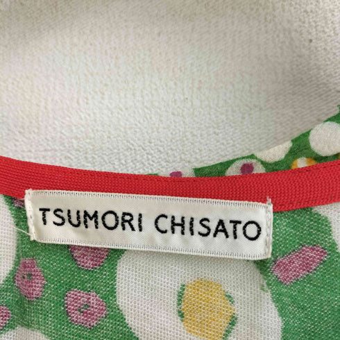 ツモリチサト TSUMORI CHISATO フロントポケット 総柄ワンピース レディース 2
