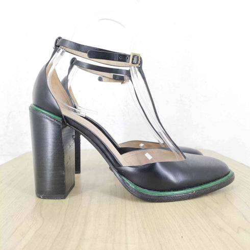 シーバイクロエ SEE BY CHLOE Tストラップ レザーヒールサンダル レディース 36