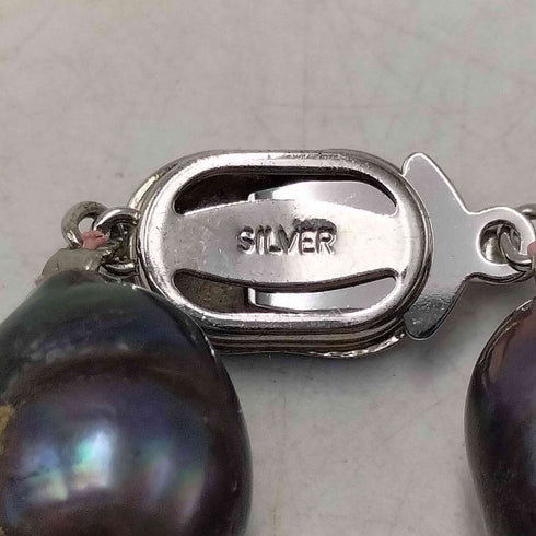 SILVER 刻印 パール ネックレス レディース