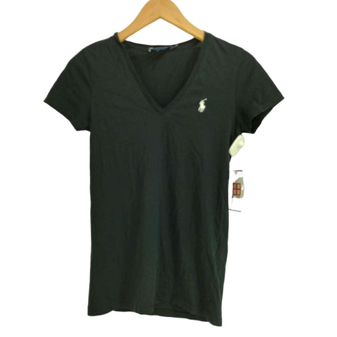 ラルフローレンスポーツ RALPH LAUREN SPORT ポニー刺繍 Vネック 半袖 Tシャツ レディース import:S