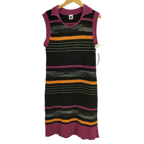 ミッソーニ MISSONI イタリア製 襟付 ボーダーチュニック レディース USA 10
