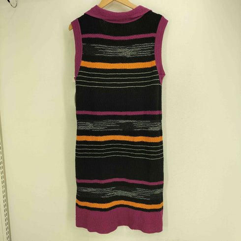 ミッソーニ MISSONI イタリア製 襟付 ボーダーチュニック レディース USA 10