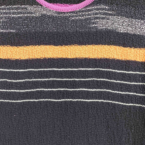 ミッソーニ MISSONI イタリア製 襟付 ボーダーチュニック レディース USA 10