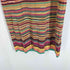 ミッソーニ MISSONI イタリア製 マルチカラー ボーダーレーヨンノースリーブ チュニックワンピース レディース