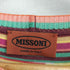 ミッソーニ MISSONI イタリア製 マルチカラー ボーダーレーヨンノースリーブ チュニックワンピース レディース
