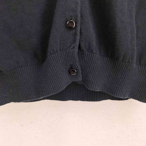 バーバリーブルーレーベル BURBERRY BLUE LABEL ワンポイント刺繍 コットン ノバチェック 七分丈 カーディガン レディース JPN:38