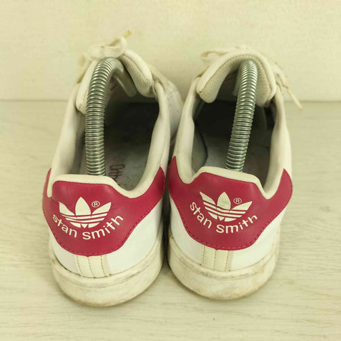 アディダスオリジナルス adidas Originals J STAN SMITH スタンスミス B32703 ローカットスニーカー ホワイト/ボールドピンク レディース JPN:22