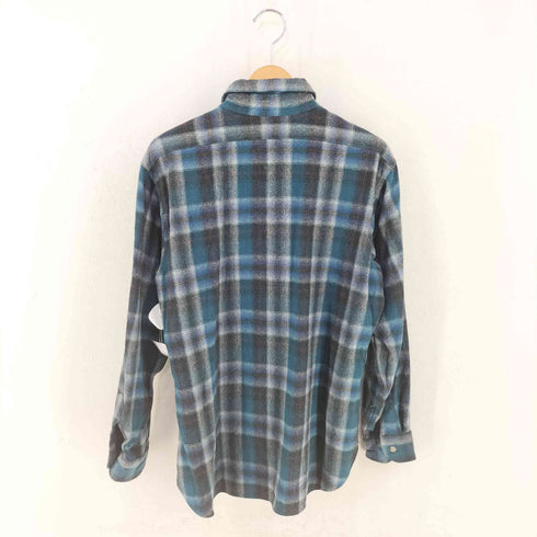 ペンドルトン PENDLETON 70S USA製 オンブレボードシャツ メンズ import:L 実寸 肩46cm 身幅56cm 着丈76cm