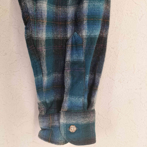 ペンドルトン PENDLETON 70S USA製 オンブレボードシャツ メンズ import:L 実寸 肩46cm 身幅56cm 着丈76cm