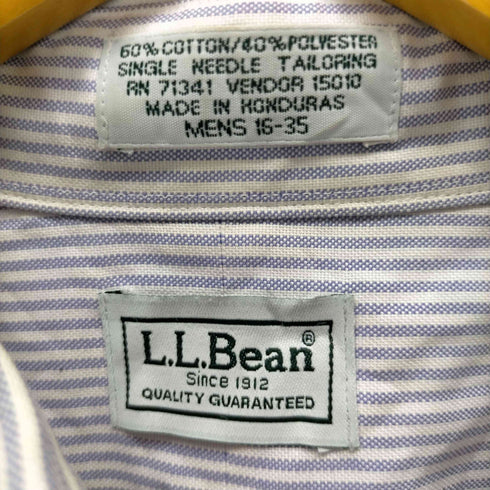 エルエルビーン L.L.Bean ホンジュラス製 ボタンダウン ストライプS/Sシャツ メンズ 16-35