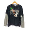 Y2K フェイクレイヤード USキャラクター L/S Tシャツ 長袖 メンズ