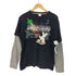 Y2K フェイクレイヤード USキャラクター L/S Tシャツ 長袖 メンズ