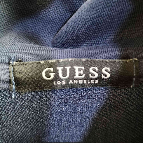 ゲス GUESS ロゴ刺繍ハーフジッププルオーバートップス メンズ import:L
