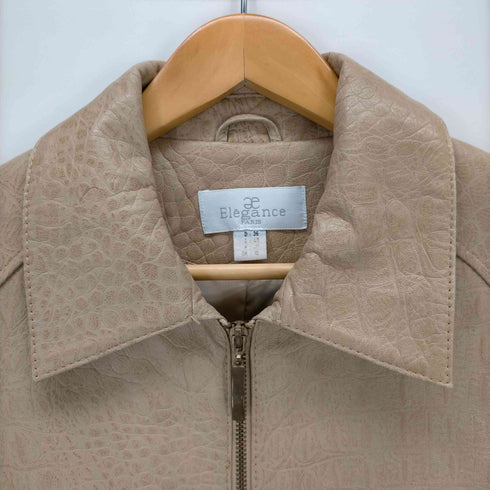 ELEGANCE PARIS レザーラグランジャケット レディース DE:36