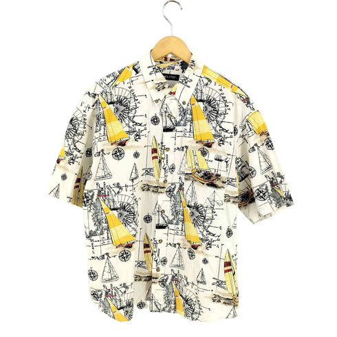 ピューリタン PURITAN 総柄コットンシャツ メンズ LARGE