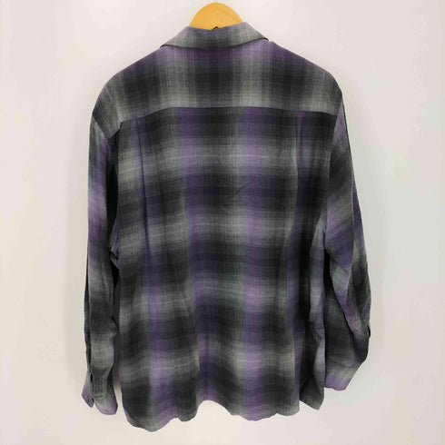 ワコマリア WACKO MARIA 23AW OMBRE CHECK OPEN COLLAR SHIRT L/S メンズ JPN:L