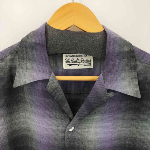 ワコマリア WACKO MARIA 23AW OMBRE CHECK OPEN COLLAR SHIRT L/S メンズ JPN:L