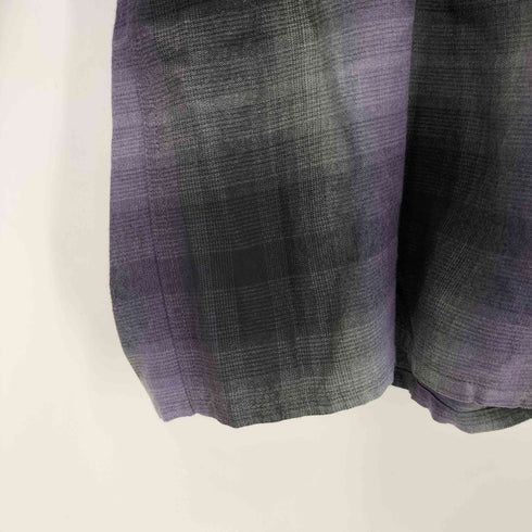 ワコマリア WACKO MARIA 23AW OMBRE CHECK OPEN COLLAR SHIRT L/S メンズ JPN:L