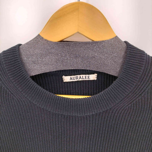 オーラリー AURALEE 21AW FLAT YARN RIB KNIT P/O メンズ JPN:4