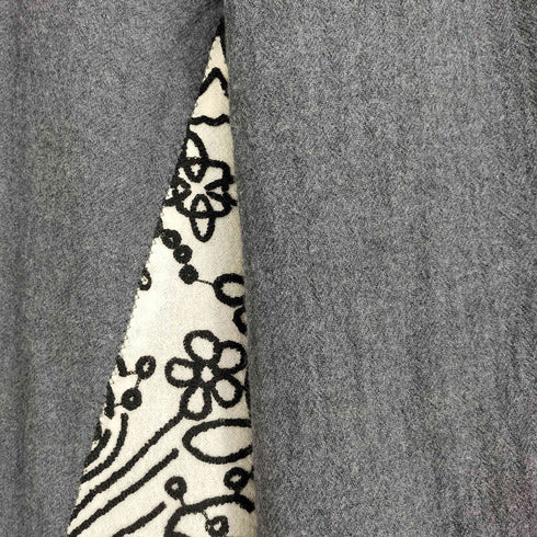 プランテーション Plantation 08aw 柄切替 シワ加工ラップスカート レディース M