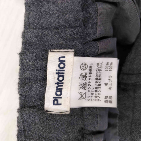 プランテーション Plantation 08aw 柄切替 シワ加工ラップスカート レディース M
