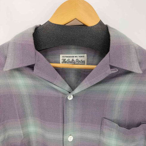 ワコマリア WACKO MARIA 22SS OMBRE CHECK OPEN COLLAR SHIRT S/S TYPE2 メンズ JPN:M