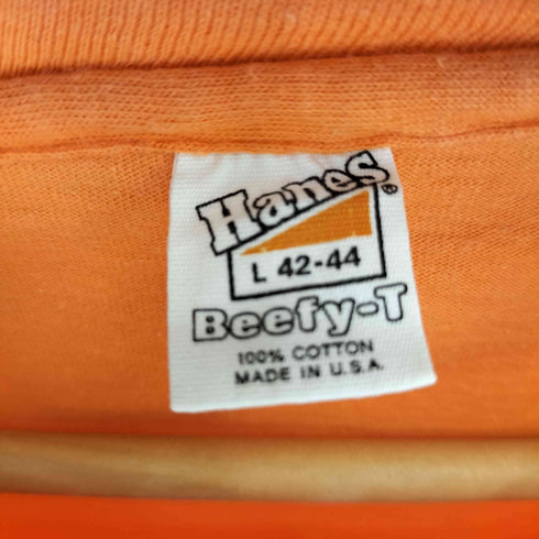 ヘインズ Hanes 70S USA製 三角タグ 両面プリント S/S Tシャツ メンズ import:L