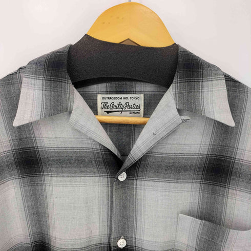 ワコマリア WACKO MARIA 23SS OMBRE CHECK OPEN COLLAR SHIRT S/S TYPE2 メンズ JPN:M