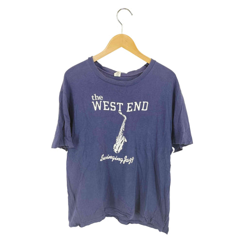ヘインズ Hanes 70S USA製 フロントプリント ジャズTee メンズ import:XL