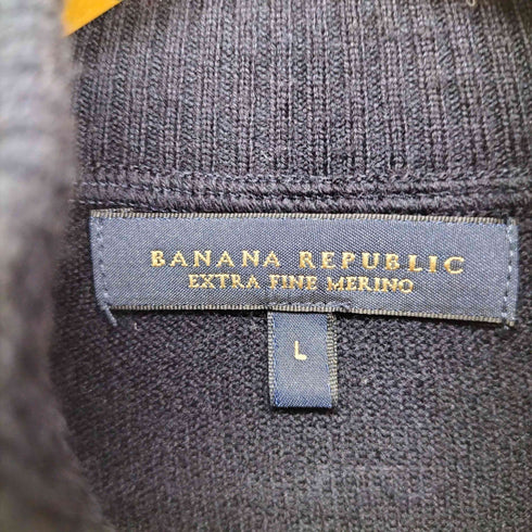 バナナリパブリック BANANA REPUBLIC チェック柄 ウールドライバーズニット メンズ import:L