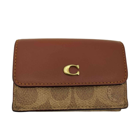 コーチ COACH ミニトライフォールド ウォレット レディース