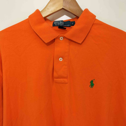 ポロバイラルフローレン Polo by RALPH LAUREN ポニー刺繍 S/Sポロシャツ メンズ import:L