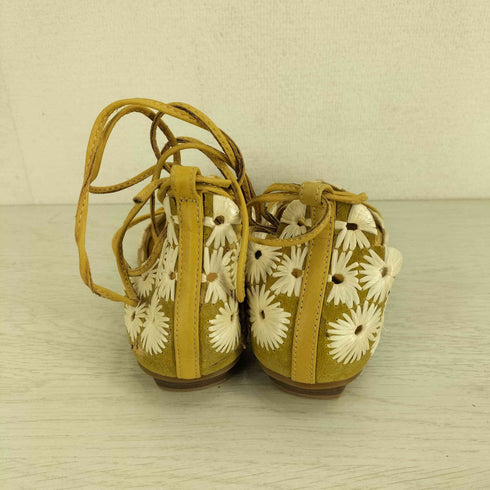 ヒミコ 卑弥呼 花刺繍 アンクルストラップサンダル レディース JPN:24.5