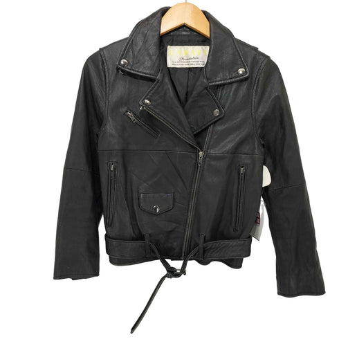 CANARI リサイクルレザー ライダーズジャケット レディース