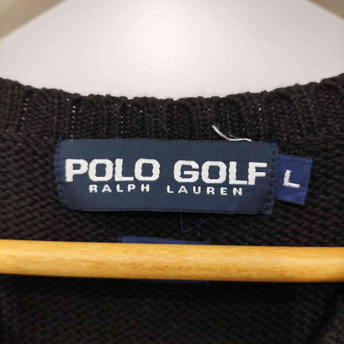 ポロゴルフラルフローレン POLO GOLF RALPH LAUREN 刺繍 コットンVネックベスト メンズ import:L