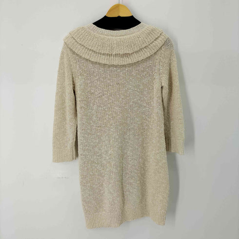 トゥービーシック TO BE CHIC フリルデザイン レーヨン混 コットンニットワンピース レディース JPN:3