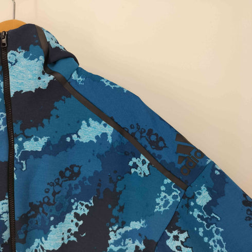 アディダス adidas Z.N.E. CAMO グラフィック フーディー ジップアップ パーカー メンズ JPN:M