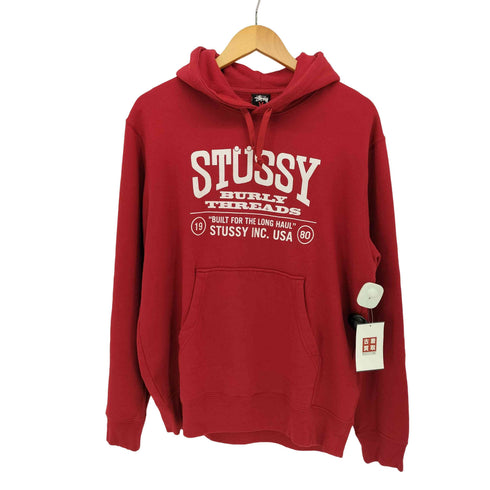 ステューシー Stussy 00S BURLY THREADS プリント プルオーバーパーカー メンズ import:M